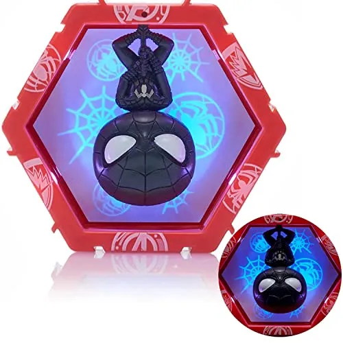 WOW! PODS Avengers Figuren - Limited Edition Symbiote Spider Man | Avengers Fanartikel Offizielle Marvel Legends Superhelden Leuchtende Wackelfigur | Marvel Fanartikel Sammelspielzeug
