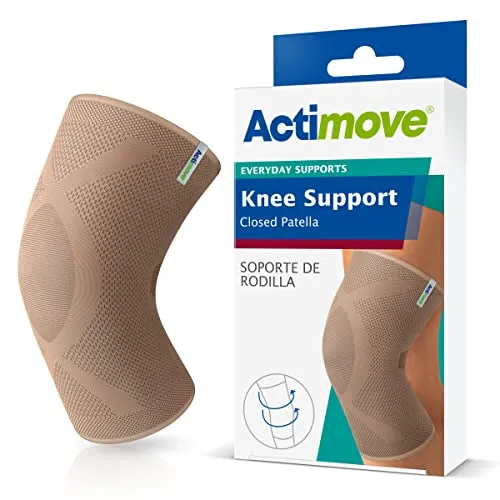 Actimove Kniebandage, geschlossen, Größe XL, Beige