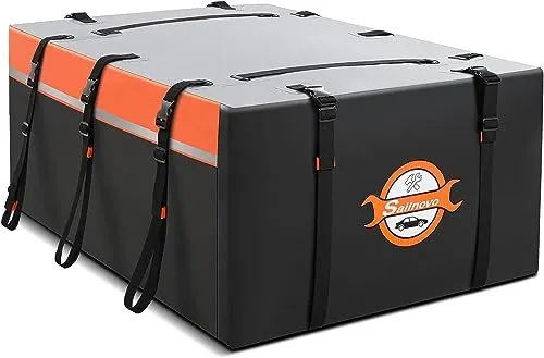 Sailnovo 20 Kubikfuß Dachbox Auto Faltbar Dachtasche Wasserdicht Dachkoffer Tragbar Dachboxen