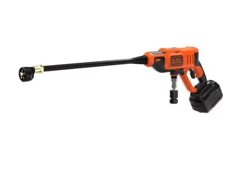Black & Decker 18V Hochdruckreiniger - BCPC18D1-QW - Hochdruckreiniger mit 2Ah Akku für kabellosen Einsatz, ideal für effiziente Reinigung im Garten und Zuhause.