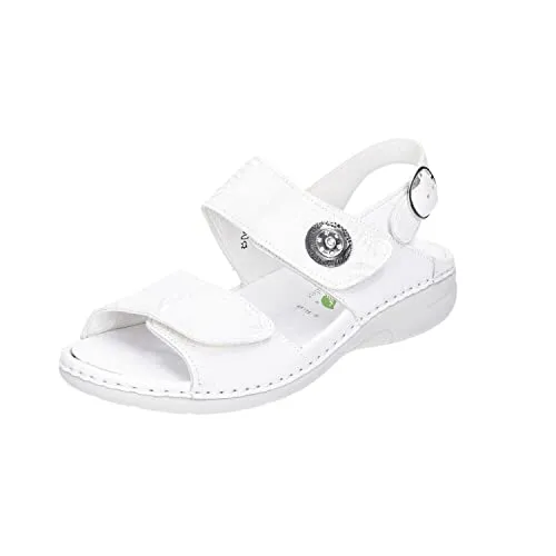 Waldläufer Gunna Sandale Weiß Gr. 40 - Wanderschuhe mit hochwertigem Leder-Obermaterial und praktischem Klettverschluss für optimalen Halt und Komfort bei jedem Schritt.