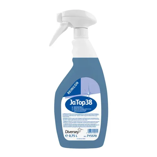 Industriereiniger Diversey REINILON Ja-Top 38 750 ml - Hochleistungsreinigungsmittel für industrielle Anwendungen, wasserlöslich und nicht brennbar, ideal zum Reinigen und Entfetten von Maschinen und wasserfesten Flächen.