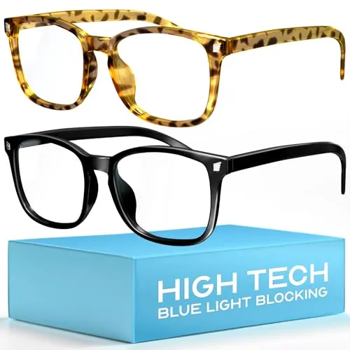 livho High Tech-Blaufilterbrille – Fortschrittliche Computerbrille mit Blaulichtblockierung – Schutz vor Augenermüdung und UV-Blendung