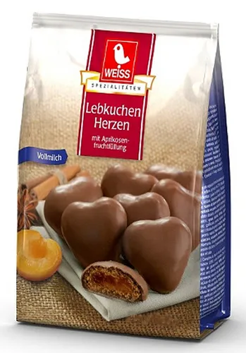 Lebkuchen Herzen von Weiss 150g Vollmilch