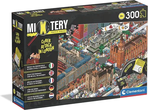 Clementoni® Puzzle Clementoni 21711 Mixtery Cyberattacke auf London 300 Teile Puzzle, 500 Puzzleteile, Made in Europe