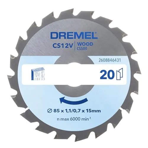 Dremel Blueprint Holz Kreissägeblatt 85 x 1,1/0,7 x 15mm (CS500)