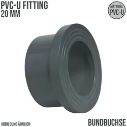 mm PVC Klebe Fitting Bund Buchse Muffe Verbinder - PN 16 bar 20