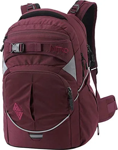 Nitro Superhero Schulrucksack, Rucksack, abnehmbarer Hüftgurt, robuste Bodenplatte, Thermotasche, 30 L