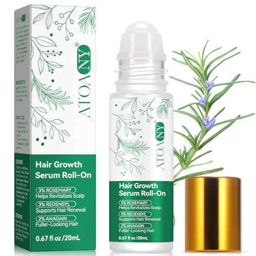 Haarwuchs Serum Roll-On mit Rosmarin und Redensyl