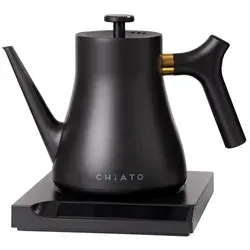 CHiATO flowPLAY Classic Wasserkocher, 0.6 l – Schwarz in schwarz von Chiato