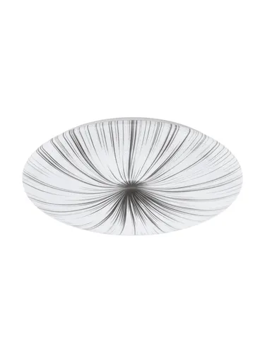EGLO LED Deckenleuchte Nieves, Ø 51 cm - Moderne Deckenleuchte für Wohnzimmer und Schlafzimmer mit Kristalleffekt, der bei Bewegung glitzert. Strahlt warmweißes Licht aus und passt perfekt in jeden Raum.