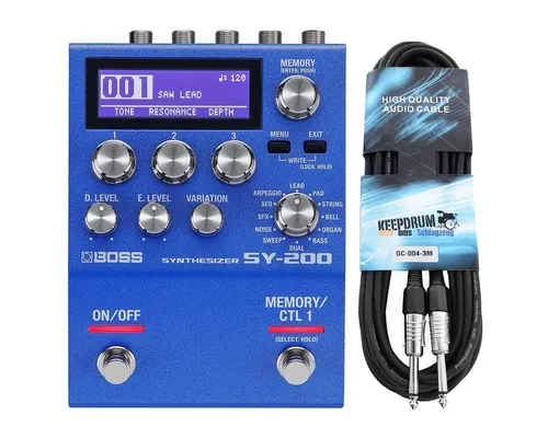 Boss by Roland E-Gitarre Boss SY-200 Synthesizer Effektgerät mit Kabel