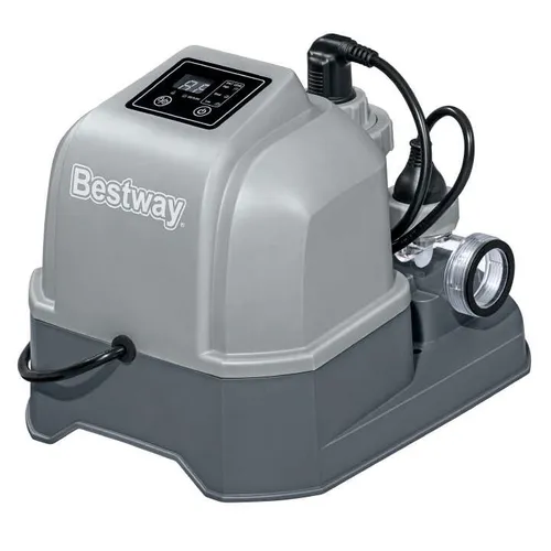 Bestway Salzwasser-Chlorinator Hydrogenic 6 g/h - Poolzubehör zur Chlorerzeugung, ideal für Pools bis 26.498 Liter, nutzt Salz für eine schonende Wasserpflege und ist GS-zertifiziert (DEKRA).