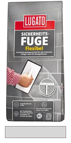 Lugato Sicherheitsfuge Flexibel Flexfugenmörtel bis 6 mm Manhattan 5 kg