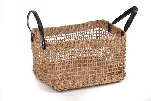 Lycce Dekokorb Aufbewahrungskorb SEEGRAS Deko-Korb Korb Tasche Korbtasche Flechtkorb