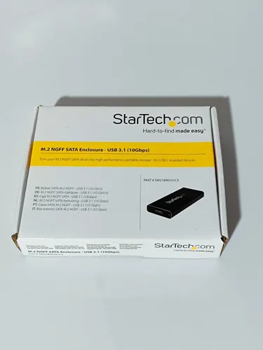 StarTech.com M.2 NGFF SATA to USB 3.1 Gen 2 Type C Enclosure - Festplattengehäuse & Docks, aus hochwertigem Aluminium für optimale Wärmeableitung und schnelle Datenübertragung.