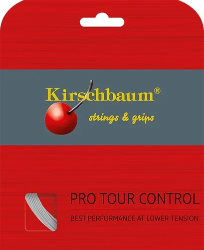Kirschbaum Tennissaite Pro Tour Control (Haltbarkeit+Kontrolle) silber 12m Set