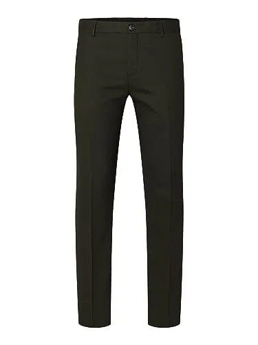 SELETED HOMME Herren SLHSLIM-Neil TRS B NOOS Hose, Dark Green, 37