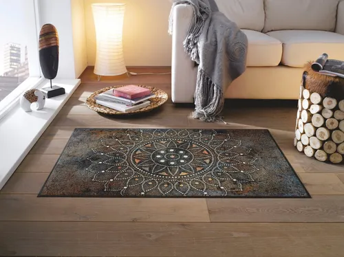 Wash+Dry Fußmatte Madhana 75x190cm in braun von wash+dry