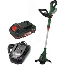 PARKSIDE Akku-Rasentrimmer PRTA 20-Li mit Akku & Ladegerät - Rasentrimmer mit drehbarem Trimmerkopf und leistungsstarkem 20-Volt-Akku, ideal für präzises Schneiden von Rasenkanten.