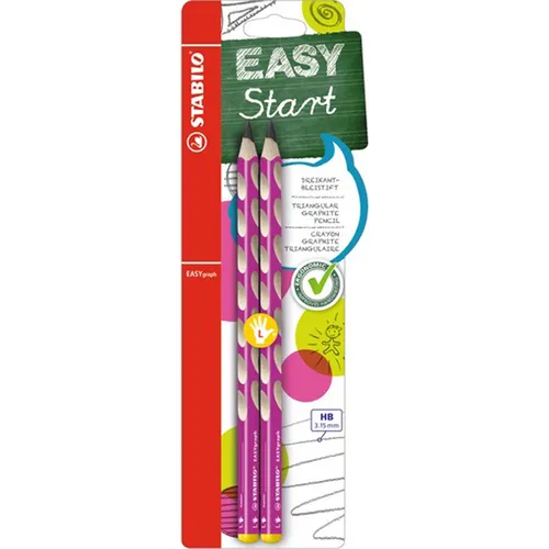 Bleistift Stabilo Easy Graph HB Lila von Bunt-Bleistifte