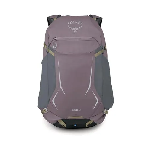 Osprey Hikelite 32 Wanderrucksack grau - Vielseitiger Wanderrucksack in Grau mit Regenhülle und Rückenzugriff. Ideal für Wanderungen, bietet Platz für alles Wichtige und ist kompatibel mit Trinksystemen. Hochwertiges, recyceltes Material sorgt für Langlebigkeit.