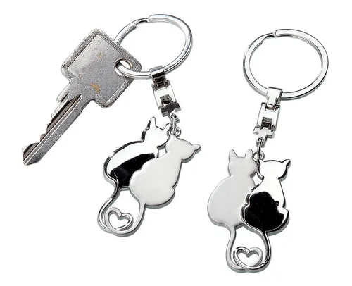 Stück Schlüsselanhänger Katzenliebespaar Gilde in Geschenkbox 1