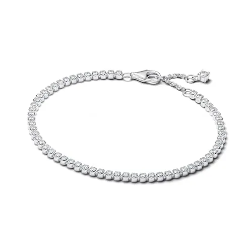PANDORA Timeless Funkelndes Tennisarmband - Armbänder für Damen, funkelnd aus Sterling-Silber mit Zirkonia für ein strahlendes Finish und ein elegantes Statement in deiner Schmuckkollektion.