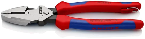Knipex 09 12 240 T Werkstatt Kombizange 240mm - Hochleistungs Kombizange für universellen Einsatz, 50 % Kraftersparnis durch optimierte Übersetzung und ergonomische Griffform für ermüdungsfreies Arbeiten.