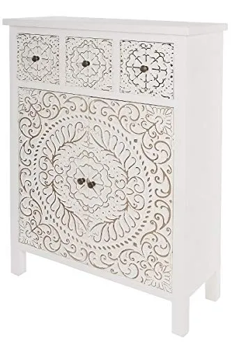 Xxxl Kommode in Weiß und Gold von My Flair