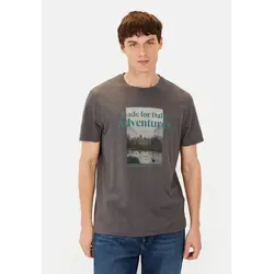 camel active T-Shirt aus Organic Cotton grau L - Herren-Shirts aus 100% Organic Cotton, umweltfreundlich und bequem, ideal für Freizeitaktivitäten.