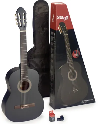 Stagg C440 M Akustik Gitarrenset 4/4 Schwarz von Stagg