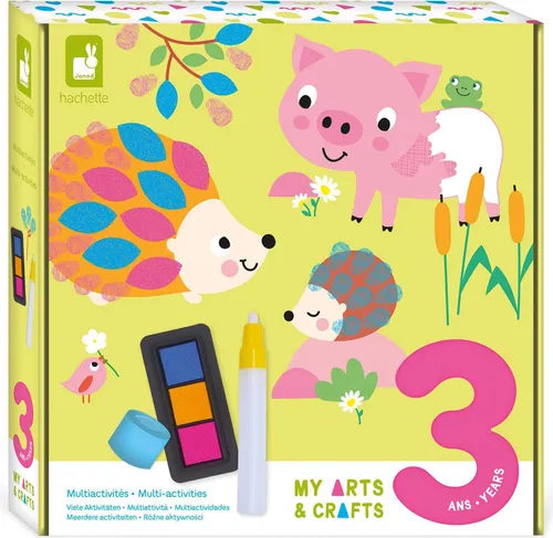 Janod Bastelset - Multi Aktivitäten für Kinder ab 3 Jahren - Kreative Tiere