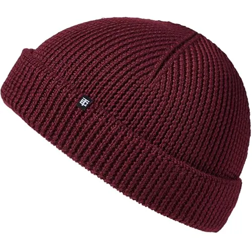 Enter the Complex® Fisherman Beanie aus 100% Merino Wolle in rot von Enter the Complex