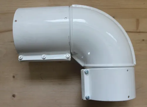 WOLF Abgasrohrbogen DN63/96 90Gr Weiß von Wolf