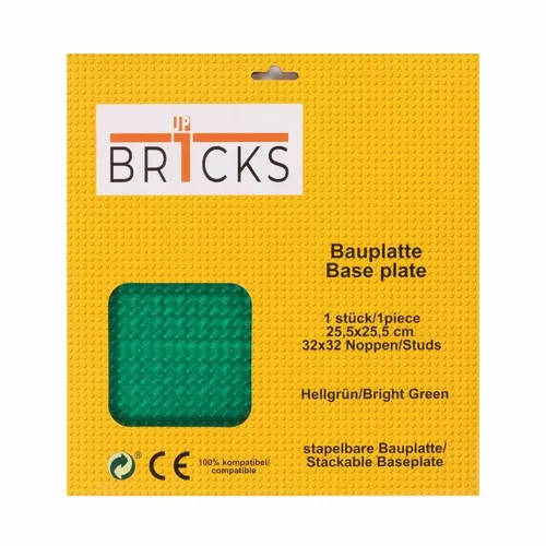 BR1CKS Baseplate Bright Green 32x32