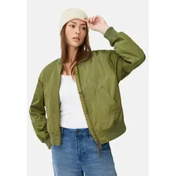 camel active Bomberjacke mit 2-Wege-Reißverschluss Langarm Stehkragen grün S (36)