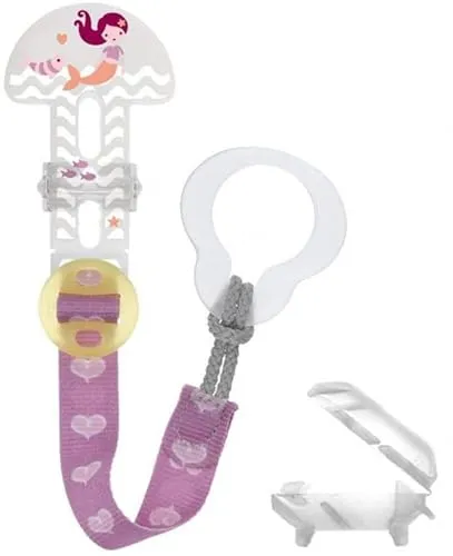 MAM Clip & Cover, Schnullerkette - Rosa