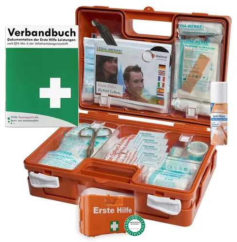 WM-Teamsport Erste-Hilfe-Koffer Erste-Hilfe-Koffer Quick – akt. DIN 13157 mit Sprühpflaster