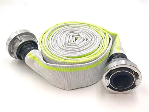 C-52 | 2 Zoll | 10 Meter Schlauch mit Storz-Kupplungen Bauschlauch Industrieschlauch Flachschlauch Wasserschlauch