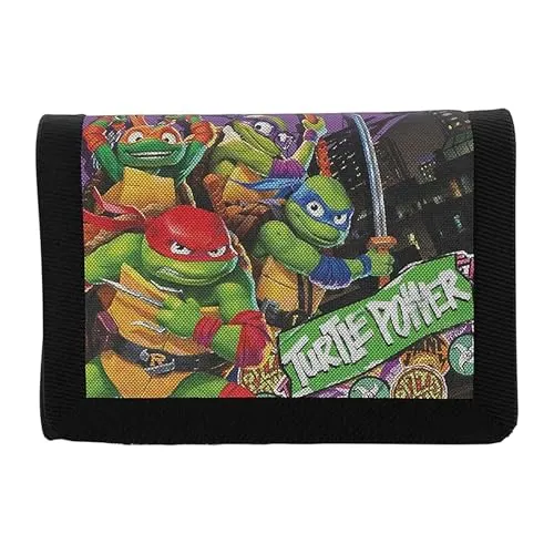CYPBRANDS Unisex Kinder Ninja Turtles Geldbörse-Mutant Brieftasche, bunt