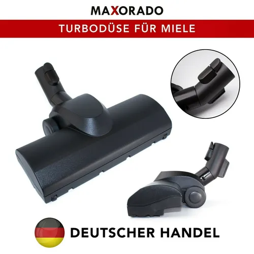 Maxorado Turbodüse für Miele Staubsauger S8 - Staubsaugerdüse für Miele S8, 1-tlg. mit Klickverschluss, ideal für gründliche Reinigung und effektive Staubaufnahme auf allen Böden.
