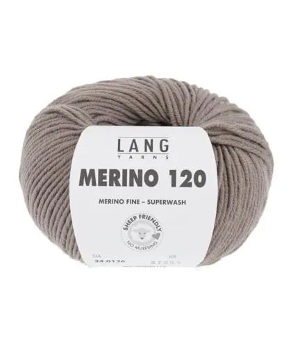 Merino 120 Superwash 0126 graubraun