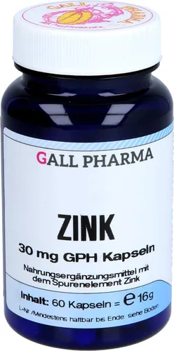 ZINK 30mg GPH Kapseln, 60 St KAP