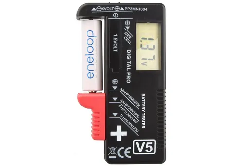 AccuCell Der LCD Akku- und Batterietester für Ihre Batterien und Akkus AAA, AA Batterie, (9 V)