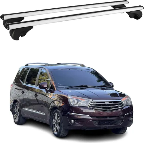 OMAC Dachträger für Ssangyong Rodius 2013-2019 - Dachgepäckträger aus leichtem Aluminium, abnehmbar und wasserbeständig. Ideal für Fahrräder, Ski und Gepäck, mit sicherem Anti-Diebstahl-Schloss und einfacher Installation.