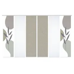 HOME in green Schiebevorhang - Silber, 60x245 cm - Gardinen - Hochwertiger Schiebevorhang aus Synthetik in elegantem Silber, ideal für moderne Wohnräume. Jetzt anmelden und 10€ Willkommens-Gutschein sichern!
