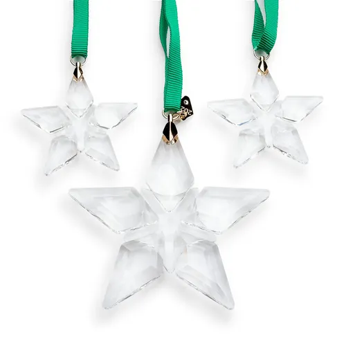 Swarovski Annual Edition Ornament Set 5649776 Weihnachtsstern 2023 - Christbaum- & Feiertagsschmuck, funkelnde Kristallsterne in edlem Design, perfektes Geschenk für die Weihnachtszeit.