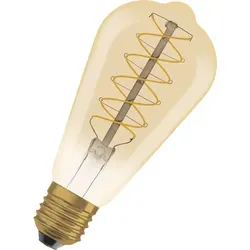 Osram LED Spiral Filament Edison Vintage 1906 7W = 48W E27 Gold 600lm extra warmweiß 2200K Dimmbar