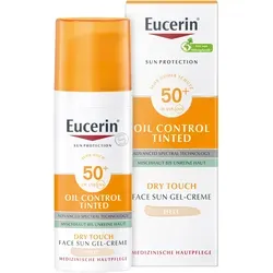 Eucerin Sun Oil Control Tinted Sonnencreme-Gel SPF 50+ Farbton Light 50 ml